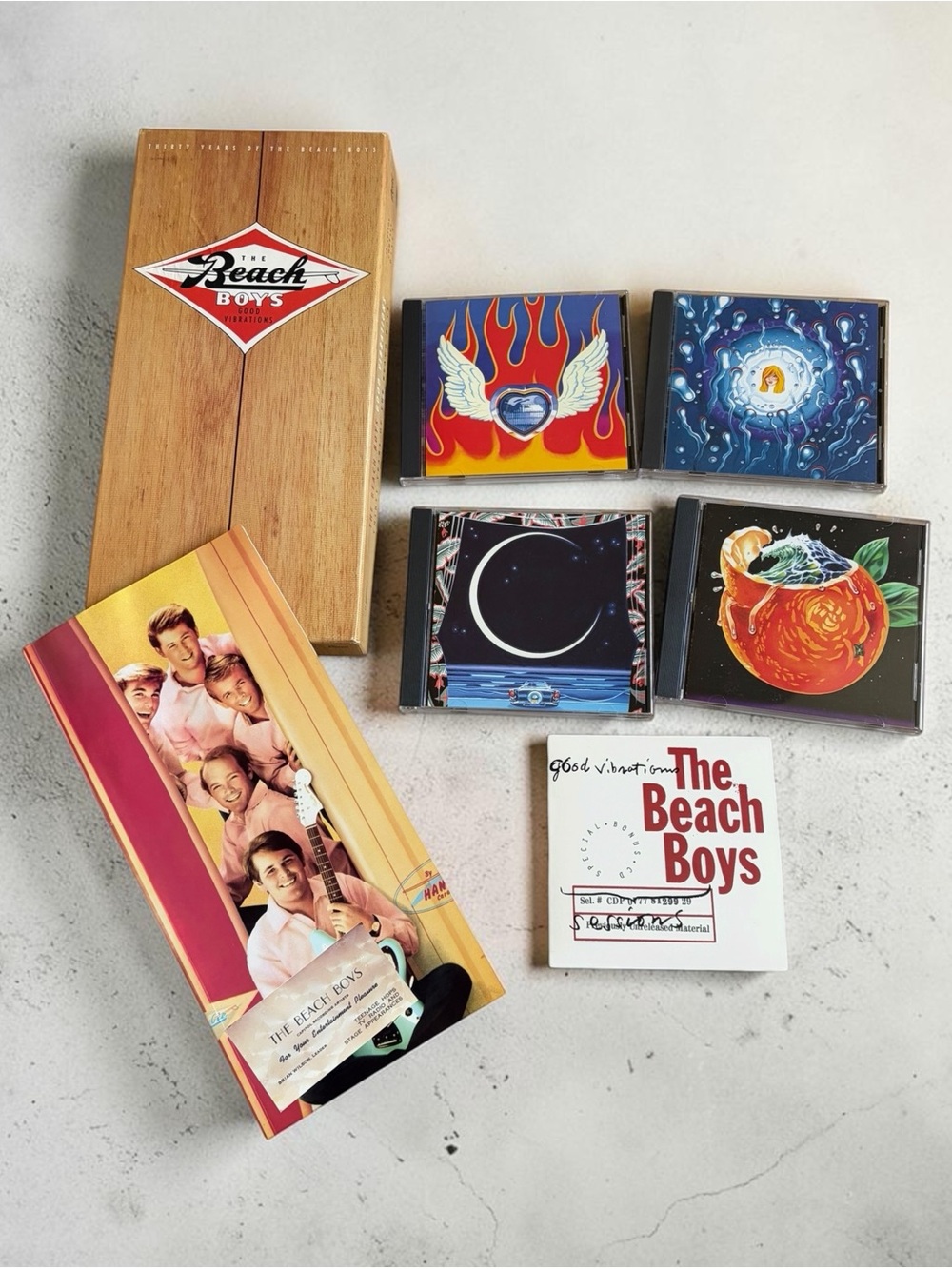 The Beach Boys Good Vibrations 30 Years of the Beach Boys 5 CD Box Set 1993 VTG
